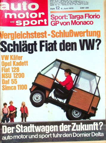 Deckblatt Auto Motor und Sport (12/1970)